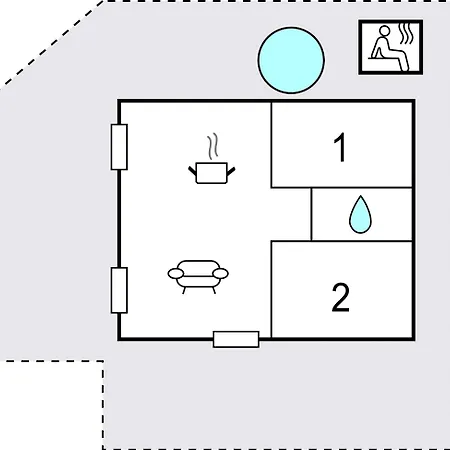2 Bedroom Cozy In * Krusa