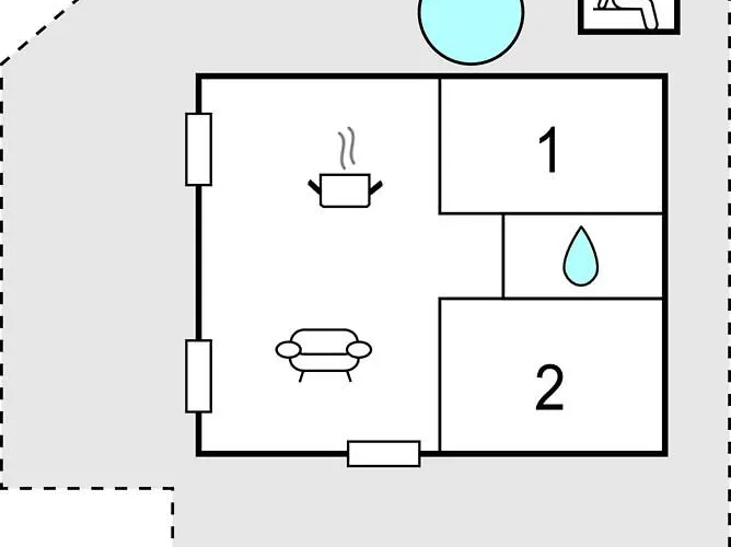 2 Bedroom Cozy In Nyaraló *